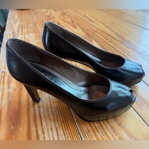 Marni Elegant Black Peep-Toe Heels